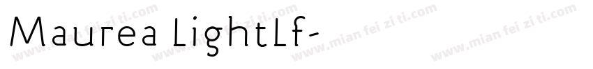 Maurea LightLf字体转换
